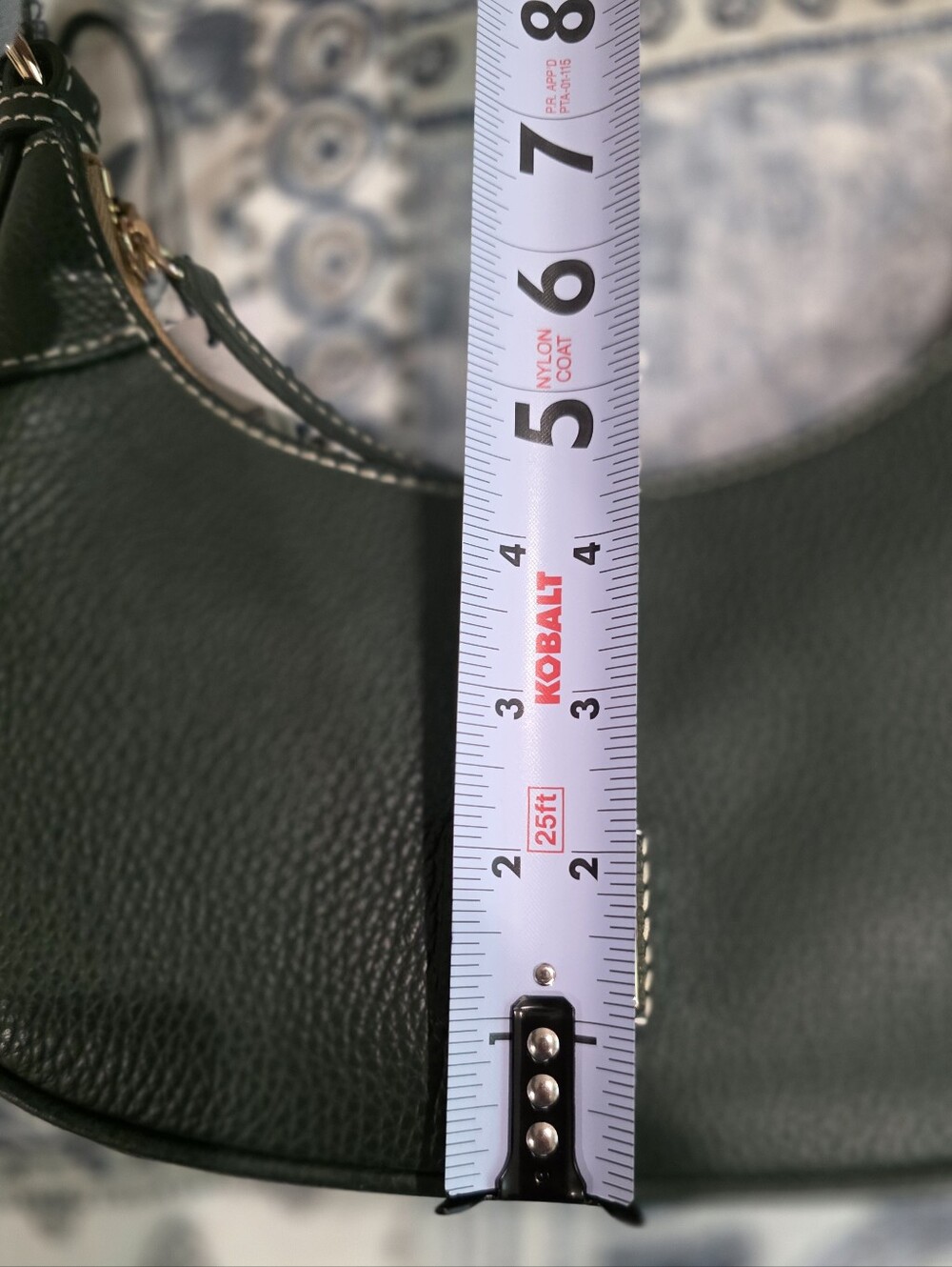Dooney & Bourke Dark Green Pebbled Leather Shoulder Hobo - Picture 7 of 8